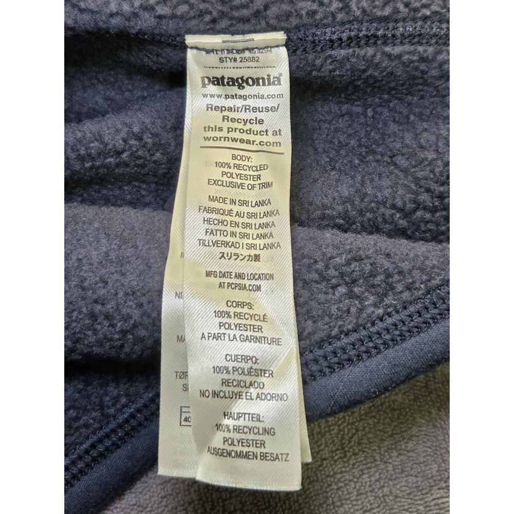 Patagonia Better Sweater Vest Mens Size S Full Zip Fleece Outdoors Blue Z3-105 - Picture 6 of 10